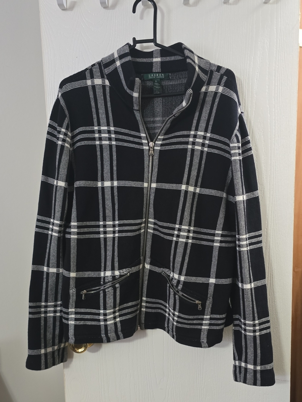 Lauren Ralph Lauren XL Zip Cardigan Jacket